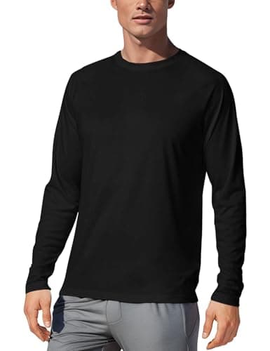 Men's UPF 50+ Quick Dry Long Sleeve Tee Shirt for UV Sun Protection Swimming Running Workout
| Men's UPF 50+ UV Sun Pro