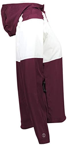 Holloway Sportswear Womens SeriesX Jacket L Maroon/White Outdoor Winter Warmth Insulation Fleece Jacket>')