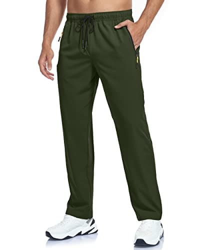 GAXIDES Men's Lightweight Breathable Quick Dry Fit Waterproof Hiking Pants for Camping, Fishing, Running and Athletic A