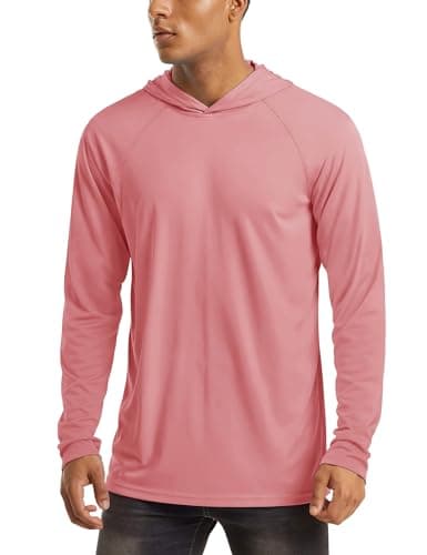 UPF 50+ Men's Hooded Sun Protection T-Shirts for Fishing and Athletic Pursuits
| Men's Hooded UPF 50+ Sun Protection Lo