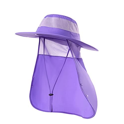 Sclzoed Outdoor Sun Hat for Men UPF50+ Mesh Wide Brim Fishing Hat with Neck Flap
| Sclzoed Men's Fishing Hat UPF50+ Out