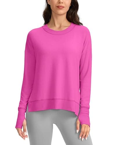 Soft and Comfortable Gradual Sweatshirt for Women Yoga Tops
| Buttery Soft Modal Pullover Shirts with Side Slit Thumb H