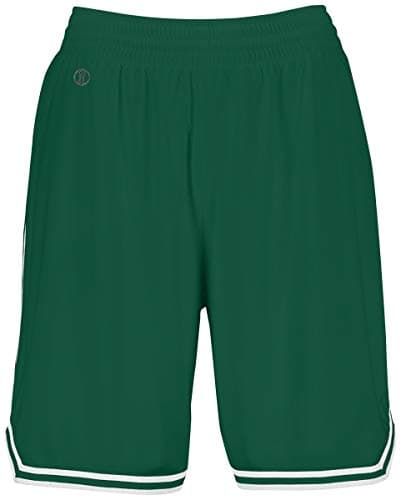 Holloway Ladies Retro Basketball Shorts 2Xl Forest/White - Comfortable Basketball Shorts for Women, Versatile Workout Pa