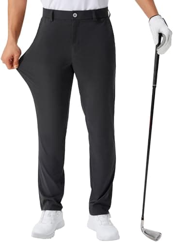 QPNGRP Men's Lightweight Stretch Golf Pants for Summer Inseam 30"/32"/34"
| QPNGRP Men's Golf Work Dress Pants Inseam 3