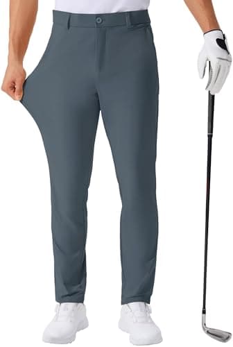 QPNGRP Men's Lightweight Stretch Golf Pants for Summer Inseam 30"/32"/34"
| QPNGRP Men's Golf Work Dress Pants Inseam 3