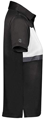 Holloway Ladies Prism Bold Polo 2Xl Black/White Ultra Lightweight Moisture Wicking Polo Perfect for Outdoor Activities L
