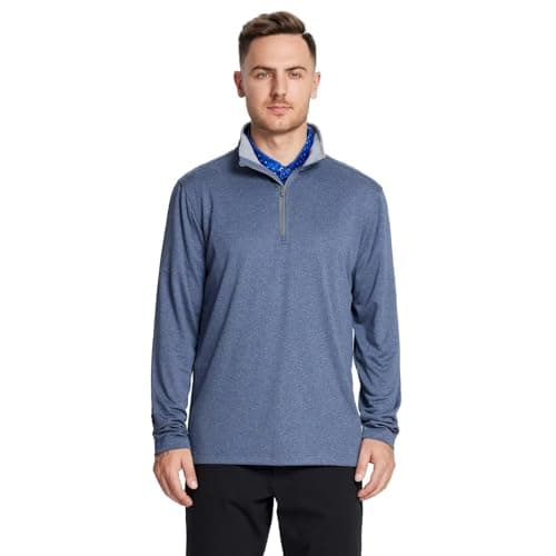 M MAELREG Quarter Zip Golf Pullover Men's Dry Fit Long Sleeve Performance Wicking Sweatshirt forMen