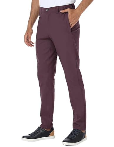 Puli Golf Pants Men Stretch Slim Fit Dress Casual Work Hiking Tapered Waterproof Pants with Pockets
Puli Golf Pants Men