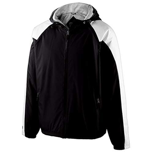 Holloway Mens 229111 Jacket - Black/White, Large US - High Visibility, Breathable, Water Resistant
