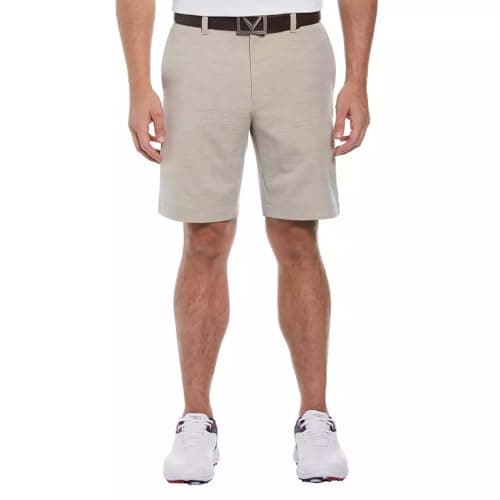 Callaway Men's Opti-Dri Moisture Wicking Stretch Shorts Regular Tan Size 34
