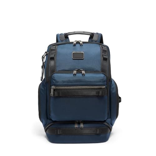 TUMI Alpha Bravo Renegade Travel Backpack & Laptop Bag - For Travelers - With TUMI Tracer - 18.5" X 1|8" X 7.0" - Navy