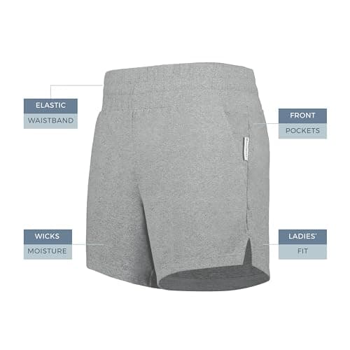 Holloway Women's Lightweight Soft Knit Shorts for Outdoor Summer Activities Cool Comfortable Sweatwick Technology 9"x16"