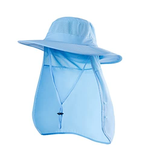 Sclzoed Outdoor Sun Hat for Men UPF50+ Mesh Wide Brim Fishing Hat with Neck Flap
| Sclzoed Men's Fishing Hat UPF50+ Out