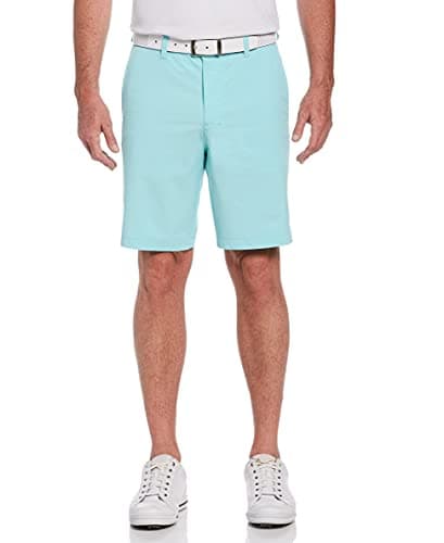 PGA TOUR Men’s 9” Flat Front Horizontal Textured Golf Shorts - 4-Way Stretch, Moisture-Wicking, Sun Protection