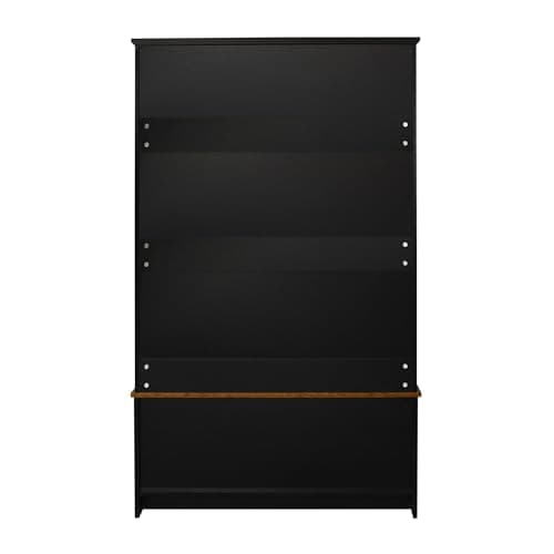 Modern Hall Tree with Entryway Bench, Storage, and Anti-Tipping Device for Living Room and Hallway, Black