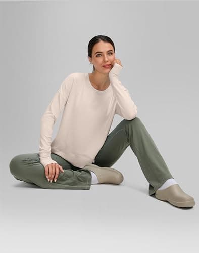 Soft and Comfortable Gradual Sweatshirt for Women Yoga Tops
| Buttery Soft Modal Pullover Shirts with Side Slit Thumb H