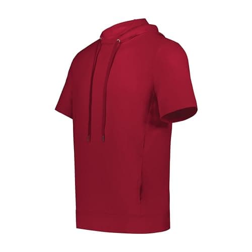 Holloway Ventura Soft Knit Short Sleeve Hoodie - Athletic Sweatshirt for Men Training Gym Casual Wear