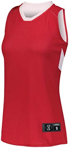 Augusta Sportswear Holloway Ladies Basketball Jersey 2XL Scarlet/White Comfort Breathability Team Spirit Versatile Court
