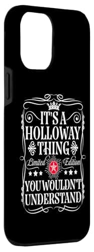 Vintage Holloway Name T-Shirts and Gifts for iPhone 15 Pro Max Case Enthusiasts