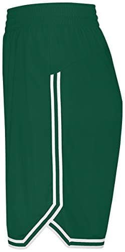 Holloway Ladies Retro Basketball Shorts 2Xl Forest/White - Comfortable Basketball Shorts for Women, Versatile Workout Pa