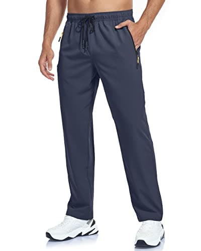 GAXIDES Men's Lightweight Breathable Quick Dry Fit Waterproof Hiking Pants for Camping, Fishing, Running and Athletic A