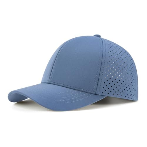 VOBOOM Men Quick Dry Baseball Cap for Summer Sports Laser Cut Mesh Curved Brim Snapback Hat