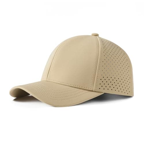 VOBOOM Men Quick Dry Baseball Cap for Summer Sports Laser Cut Mesh Curved Brim Snapback Hat