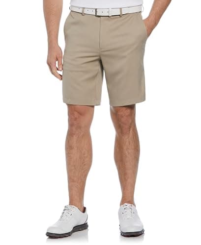 PGA TOUR Men's 9" Golf Shorts - Sun Protection, Moisture-Wicking, Stretch | Expandable Waistband, Flat Front, Lightweigh