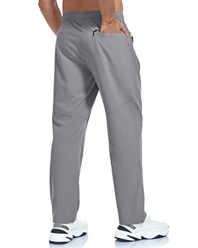 GAXIDES Men's Lightweight Breathable Quick Dry Fit Waterproof Hiking Pants for Camping Fishing Running Athletic Active