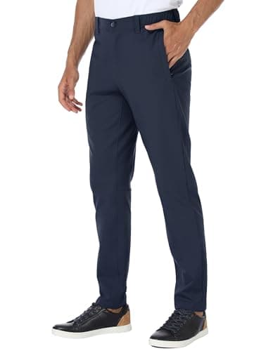 Puli Golf Pants Men Stretch Slim Fit Dress Casual Work Hiking Tapered Waterproof Pants with Pockets
Puli Golf Pants Men