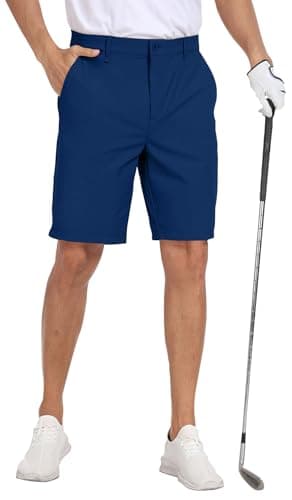 MoFiz Men's Lightweight Hiking Shorts Slim Stretch Golf Shorts Active Waistband