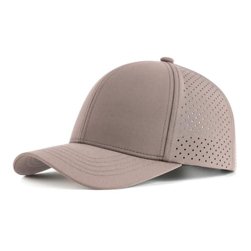 VOBOOM Men Quick Dry Baseball Cap for Summer Sports Laser Cut Mesh Curved Brim Snapback Hat