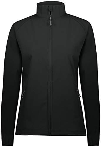Holloway Sportswear Womens Featherlight Soft Shell Jacket M Black Lightweight Travel Essential Warm Windproof Breathable