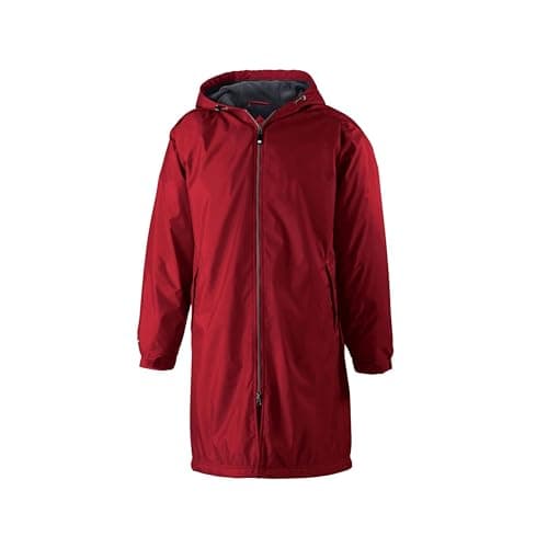 Holloway Men's Conquest Knee-Length Jacket - Warm-Up Wind/Water-Resistant Hooded Outerwear for Outdoor Adventurers