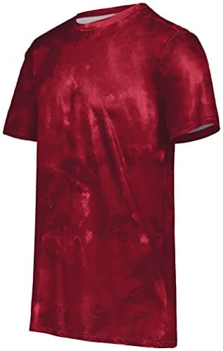 Holloway Men's Stock Cotton-Touch Poly Tee + Comfort + Outdoor + Lightweight + Stretchy + Medium Size + 100% Polyester +