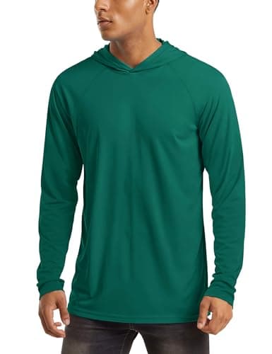 UPF 50+ Men's Hooded Sun Protection T-Shirts for Fishing and Athletic Pursuits
| Men's Hooded UPF 50+ Sun Protection Lo