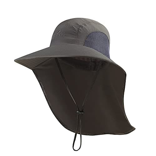 KOOLSOLY Outdoor Sun Hat for Men with 50+ UPF Protection, Perfect for Dad on Fishing Trips and Safari Adventures