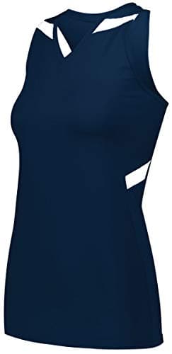 Holloway Ladies Pr Max Compression Jersey 2Xl Navy/White + Core keywords: sports compression shirt + Attributes: moistur