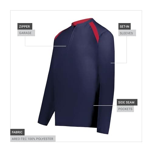 Stylish and Comfortable Holloway Boys Clubhouse Pullover Cage Jacket for Sports
| Holloway Boys Clubhouse Pullover Cage