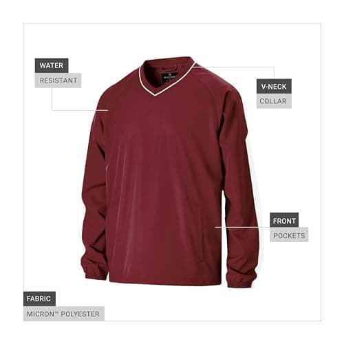 Holloway Men's Warmth-Retaining Windshirt for Outdoor Adventures
| Holloway Men's Lightweight Breathable Pullover Again