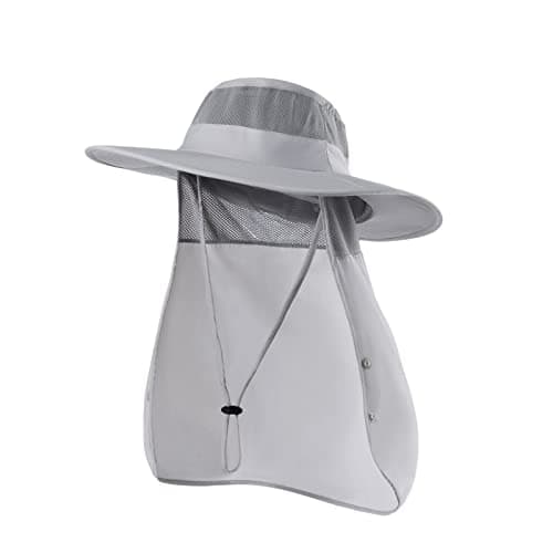 Sclzoed Outdoor Sun Hat for Men UPF50+ Mesh Wide Brim Fishing Hat with Neck Flap
| Sclzoed Men's Fishing Hat UPF50+ Out