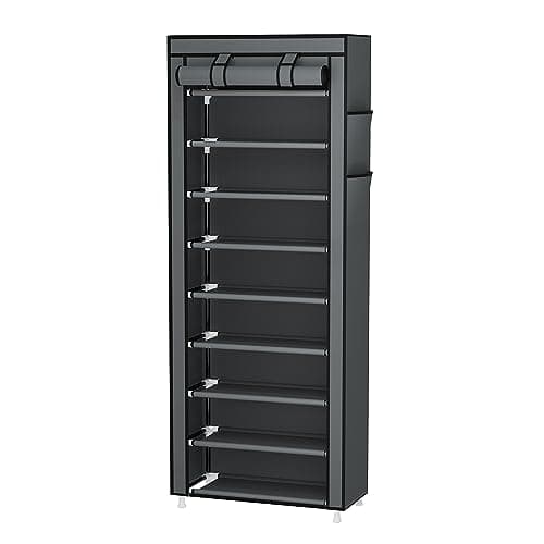 Calmootey 9 Tier Shoe Organizer for Closet Hallway Grey
Calmootey Portable Shoe Shelf with Nonwoven Fabric Cover Grey
Ca