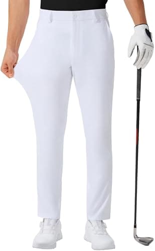 QPNGRP Men's Lightweight Stretch Golf Pants for Summer Inseam 30"/32"/34"
| QPNGRP Men's Golf Work Dress Pants Inseam 3