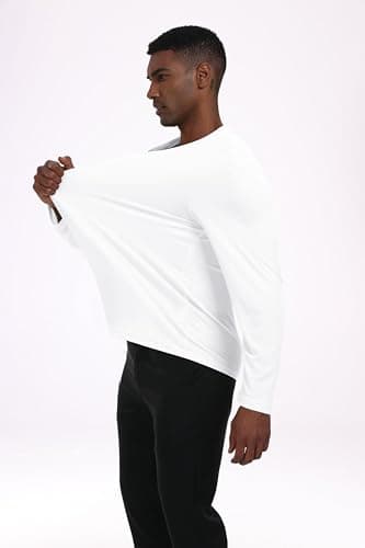 Men's UPF 50+ Quick Dry Long Sleeve Tee Shirt for UV Sun Protection Swimming Running Workout
| Men's UPF 50+ UV Sun Pro