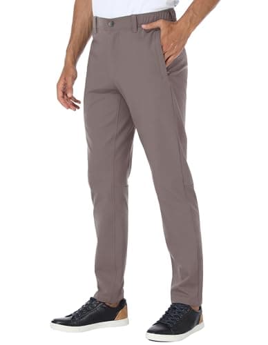 Puli Golf Pants Men Stretch Slim Fit Dress Casual Work Hiking Tapered Waterproof Pants with Pockets
Puli Golf Pants Men