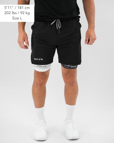 Christian Performance Shorts - Men's Gym & Sport Shorts with Pockets & Compression Liner, Bible Verse Activewear for Fit