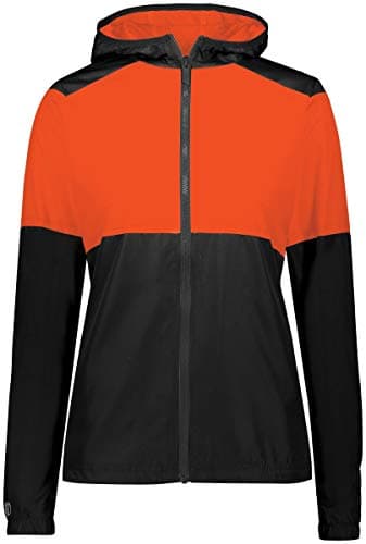 Holloway Sportswear Womens SeriesX Jacket Black/Orange Warm Running Jacket for Women