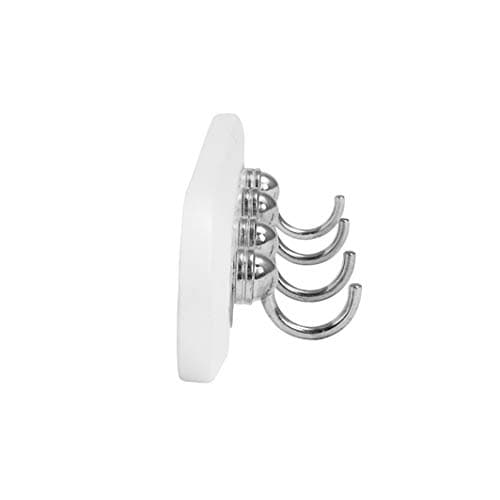 Spectrum Diversified Modern Entryway Organizer & Wall Décor - 4-Hook White/Chrome Rack for Key Storage
| Spectrum Diver