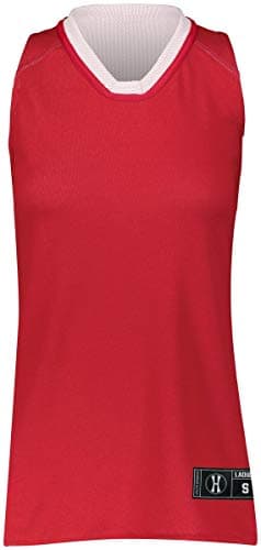 Augusta Sportswear Holloway Ladies Basketball Jersey 2XL Scarlet/White Comfort Breathability Team Spirit Versatile Court