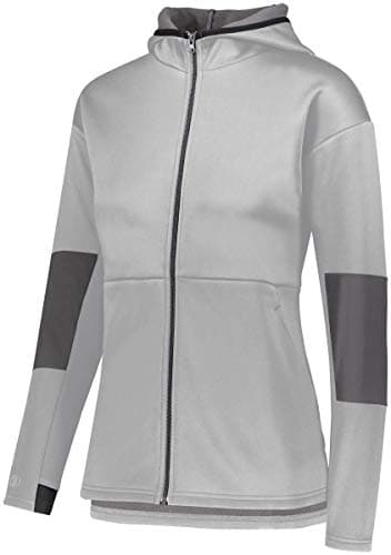 Holloway Ladies SOF-Stretch Warmth Stretch Fleece Jacket Lightweight Travel Commute Athletics Outdoor Active Women's Swe